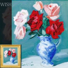 2122様感謝‼️サンフランシスコの画家mayer油彩「薔薇の花」 額なし 限定販売】 2122様感謝‼️サンフランシスコの画家mayer油彩