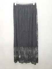 ◇ ◎ ITEMS URBAN RESEARCH アーバンリサーチ ロング丈 台形 スカート サイズONE ブラック レディース P  【1407100026647】