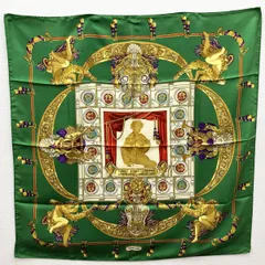 美品 HERMES エルメス カレ90 スカーフ シャルルガルニエへの