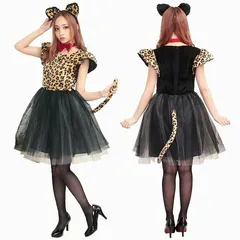 ＼在庫限り／ プティレオパード　　[ヒョウ柄 コスプレ 豹 衣装 コスチューム 可愛い キュート セクシー 大人女性 衣装 なりきりコスチューム ハロウィン イベント]【_892632】