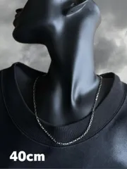 40cm ステンレス ベネチアンチェーンネックレス シルバー DH