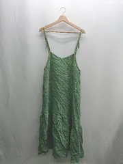 ◇ ⊂ le.coeur blanc ルクールブラン キャミソール 膝丈 ワンピース サイズM グリーン レディース E  【1409240026310】