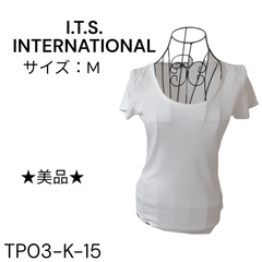 ★美品★ I.T.S.INTERNATIONAL カットソー 綿100% 白 送料無料 古着