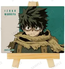 【中古】キャンバスボード・キャンバスアート 緑谷出久(A) 「僕のヒーローアカデミア トレーディングミニキャンバスボード」