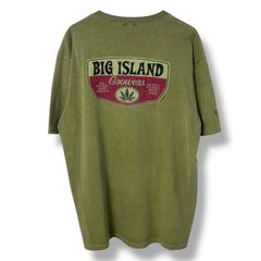 90s BIG ISLAND GROWERS Ganja Print T-Shirt 90年代 ガンジャ プリントTシャツ シングルステッチ 半袖 古着 ビンテージ ヴィンテージ vintage used