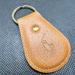 Polo Ralph Lauren ポロラルフローレン レザー キーホルダー キーリング オレンジ