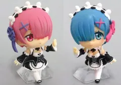 【中古】トレーディングフィギュア 全2種セット ビッグサイズフィギュア 「Re：ゼロから始める異世界生活あそーと レム＆ラム」 A賞