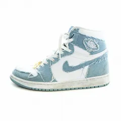 ナイキ NIKE エア ジョーダン1 ハイ OG Air Jordan 1 High OG スニーカー シューズ 靴 デニム レザー ロゴ US11.5 28.5cm 白 ホワイト 青 ブルー DM9036-104 ■GY18 /MQ