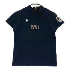 パーリーゲイツ モックネックシャツ ネイビー サイズ4(M) - メルカリ