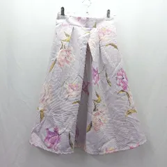 ◇ ⊂ tocco closet トッコ クローゼット 花柄 ロング ギャザー スカート サイズM ピンク系 レディース E  【1504240014869】