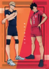 【中古】クリアファイル [単品] 月島蛍＆黒尾鉄朗 描き下ろしA4クリアファイル 「Blu-ray＆DVD 劇場版ハイキュー!! ゴミ捨て場の決戦 豪華版」 アニメイト購入特典