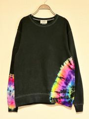 タイダイ染め　スウェット トレーナー　XLサイズ　ブルームラ染め HD22-72 タイダイ染め フーディ プルオーバー パーカー 曼荼羅染め XLサイズ