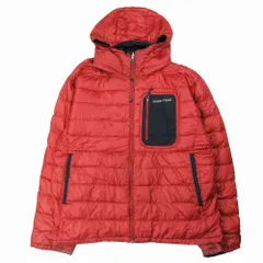 モンベル mont bell コラロドパーカ リバーシブル ダウン ジャケット ナイロン ブルゾン 1101309 XL レッド ブラック ur114 【中古】