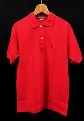 ▲衣類06 美品 POLO ポロ 半袖 ポロシャツ レッド