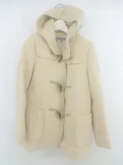 ◇ UNIQLO ユニクロ ウール混 長袖 ダッフル コート サイズS ライトベージュ系 レディース E  【1304260024523】