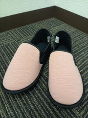 【在庫処分】介護用シューズ　あゆみ　【室内用】　M（22.0～23.0cm）　3E　　早快カジュアル　＃ピンク