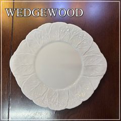 ウェッジウッド カントリーウェア 26cm B&Bプレート 英国製 サービストレイ Wedgwood COUNTRYWARE ホワイト 白 皿 変形皿 ボーンチャイナ 黒壺 廃盤【CA0302-2】