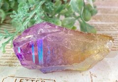 七色の夢✨ オーラ水晶 クリスタル クラスター 原石 アクア
