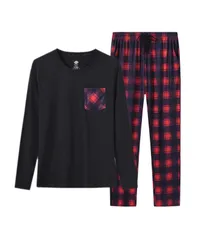 ブラック-58(女)_M [MoFiz] レディース 長袖 パジャマ ルームウェア 上下セット ゆったり 男女兼用 スウェット ロングパンツ ポケット付き 寝間着 部屋着 ふんわり 柔らかく 吸汗 通気性 大きいサイズ 女の子 女性 春 秋 プレゼント