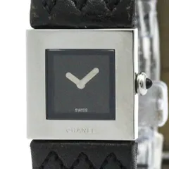 M*n様 可動品CHANEL マトラッセ　ブラック レザーバンド 時計　本物 M*n様 可動品CHANEL マトラッセ ブラック レザーバンド 時計 本物