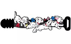 [중고] 가전 공급 세트 (101 마리 강아지) / 고무 태국 다채로운 고무 Collection [이치 반 쿠지 Disney Dreaming Celebration] F 상