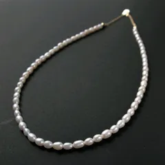 淡水パールのワイヤーネックレス　♯22