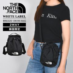 The North Face White Label Shoulder Bag, Drawstring Crossbody Bag, THE NORTH FACE NN2PP08A, Korea Limited Edition, Men's & Women's, Drawstring Bag, Crossbody Bag, Small, Lightweight, Shoulder Pouch, Nylon