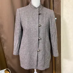 ブラウン ヘリンボーン チェスターコート　13号