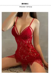 セクシーランジェリー❤キャミソールレースショーツ下着 透けベビードール