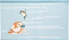 【MINIBOX のれん制作工房 正規販売店】【匿名配送ネコポス 送料無料】のれん「歌川国芳_金魚 14」85x45cm【日本製】スタジオジブリ 家紋 トトロ 千と千尋 和風 目隠し