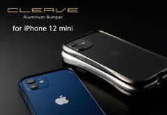 【訳アリ B級品 特別価格】【２個セット】(S) iPhone 12 mini 用、Diamond Carving（菱形の彫刻）の新生CLEAVE（クリーヴ）アルミニウムバンパー