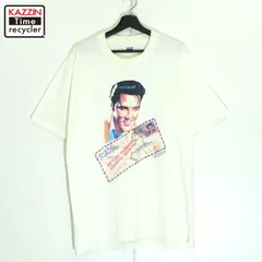 90s USA製 vintage エルビスプレスリー Elvis Presley Anvil バンドＴシャツ メンズ 表記XLサイズ
