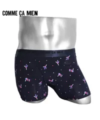 新品 未使用 コムサメン COMME CA MEN 下着 ボクサーパンツ メンズ ベアスケボー柄PT 517661 ネイビーのサムネイル