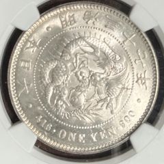 1904年 明治37年　新1円　銀貨
