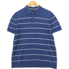 古着 バナナリパブリック BANANA REPUBLIC 半袖 ボーダー ポロシャツ メンズM相当/eaa554679