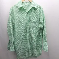 ◇ ⊂ INGNI イング Mli’A ストライプ 長袖 シャツ サイズM グリーン系 レディース E  【1501160038777】