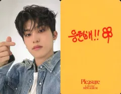 【中古】コレクションカード(男性) TREASURE/パク・ジョンウ(PARK JEONG WOO)/裏面印刷メッセージ入り/CD「PLEASURE」(YELLOW VER.)封入セルフィーフォトカード
