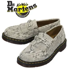 Dr.Martens (ドクターマーチン) 30616296 ADRIAN SNAFFLE エイドリアン スナッフル ローファー パイソン柄 スエードレザーシューズ SAND/BLACK UK7-約26.0cm Dr.Martens UK7-約26.0cm