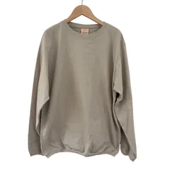 Z1362 【タグ付き美品】 Goodwear  グッドウェア　コットンクルーネック長袖Tシャツ　ロンT  アメリカ製　グレー　レディース　Lサイズ