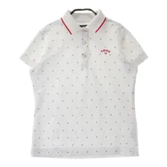 サイズ：L CALLAWAY キャロウェイ  半袖ポロシャツ 総柄 ホワイト系 [240101435072] ゴルフウェア レディース ストスト