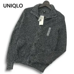 【新品 未使用】 UNIQLO ユニクロ ローゲージ ボタンナップ コットン ニット カーディガン Sz.S メンズ ネイビー