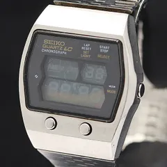 セイコー QZ LC クロノグラフ デジタル文字盤 0634-5001 メンズ腕時計
