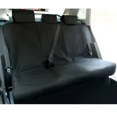 【人気商品】PVCコーティング ずれにくい エプロンタイプ リアシート シートベルド対応 軽/普通車適用 シート保護 後席用 バックル付き 防水シートカバー 継ぎ目強化改良 TanYooカーシートカバー ブラック