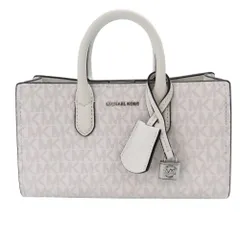 【中古】  MICHAEL MICHAEL KORS マイケルコース SCARLETT スカーレット クロスボディ エクストラスモール MKシグネチャー ハンドバッグ 2WAYバッグ レディース ホワイト 白  A2502186【無料ギフトラッピング承ります】