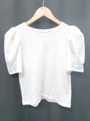 ◇ ⊂ COCO DEAL ココ ディール ショート丈 半袖 Tシャツ カットソー サイズ2 ホワイト レディース P  【1409250041341】