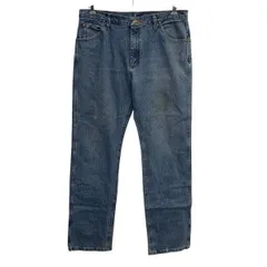 Wrangler デニムパンツ W34 ブルー ラングラー ジップアップ カジュアル アメカジ ジーンズ 古着卸 アメリカ仕入 2509-297