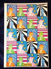 1970年 ピーターマックス 自由の女神 ジョン・リンゼイ ビンテージ ポスター