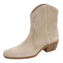 未使用 ミュウミュウ miumiu ブーツ ショートブーツ ヒール スウェードレ