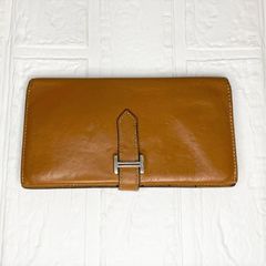 美品】HERMES エルメス 二つ折り 長財布 ベアンスフレ ボルドー - TMJ