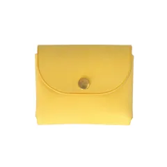 ☆ YELLOW ☆ R.C.L イタリアンシームレス ミニウォレット ミニウォレット 本革 ミニ財布 ミニサイフ 財布 コンパクト カードケース カード入れ 小銭入れ コインケース 牛革財布 レディース メンズ 革 レザー 手のひら サイズ